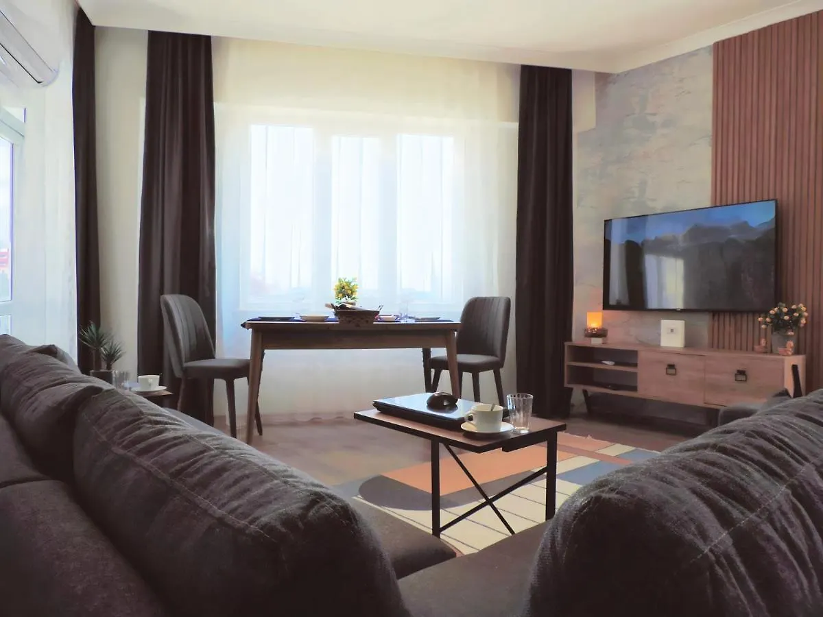 Апартаменты Modern Flat With Sea View 10 Min To Lara Beach Анталья