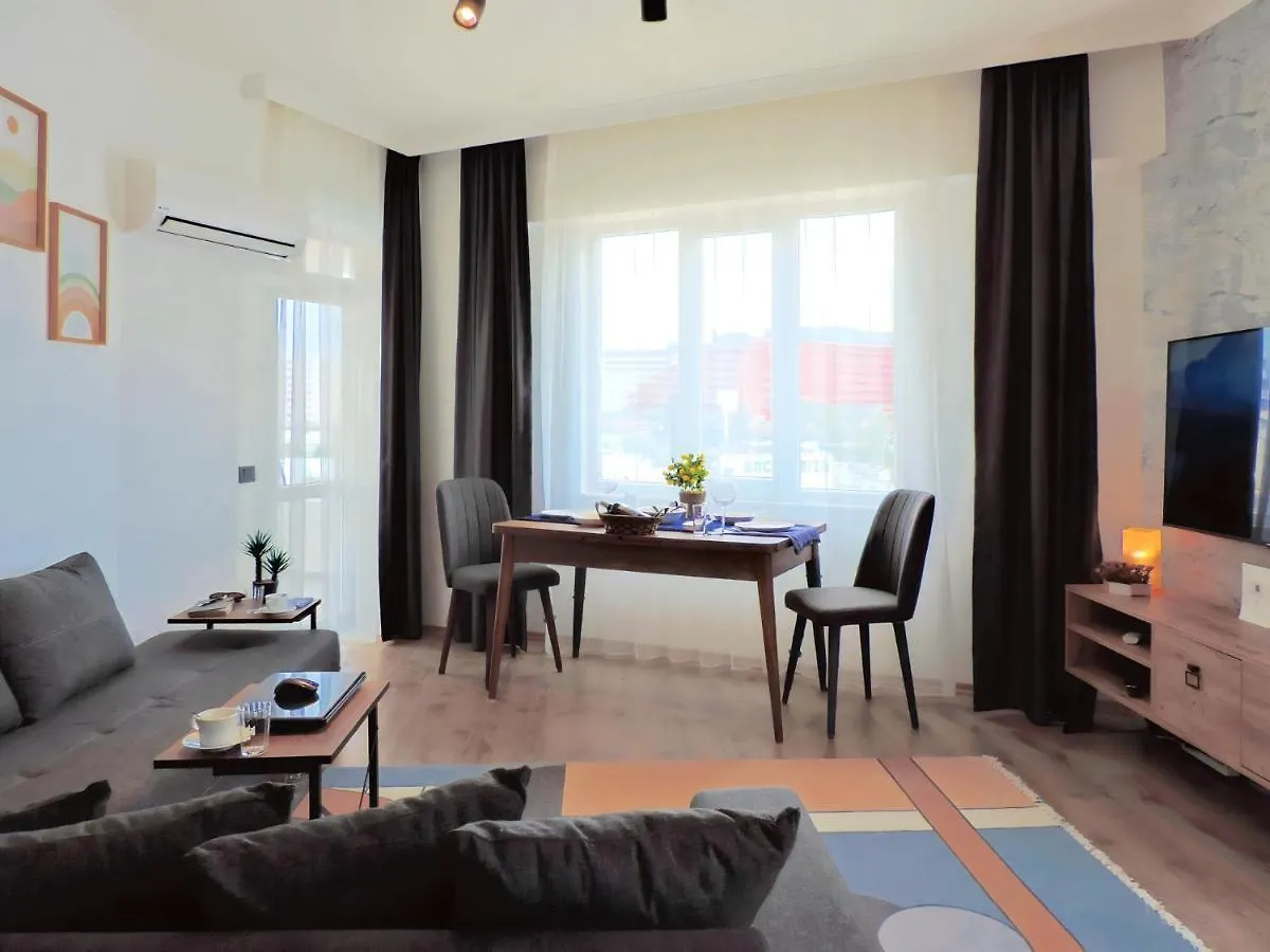 안탈리아 Modern Flat With Sea View 10 Min To Lara Beach 아파트
